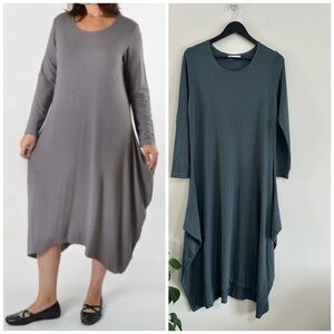 Bryn Walker Chelsea Dress Small Midi Tulip Lagenlook